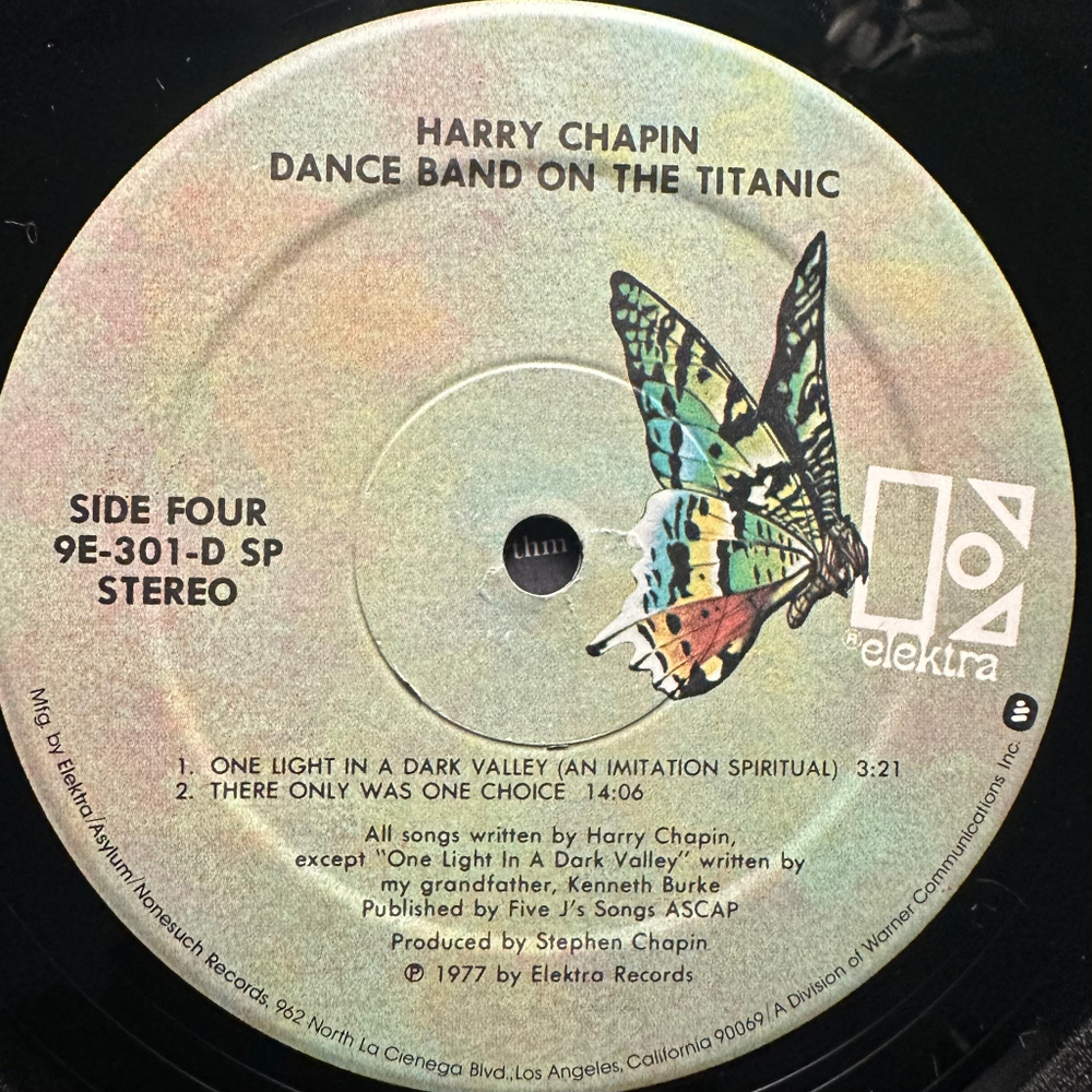 Harry Chapin - Dance Band On The Titanic 2LP (США 1977г.)