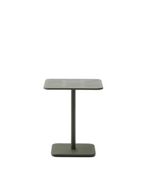 Уличный стол Brai из зеленой оцинкованной стали 70 x 70 см