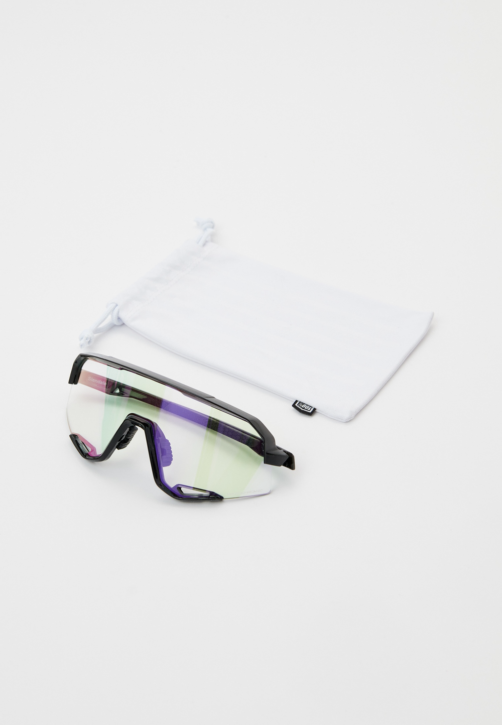 Спортивные очки 100% SLENDALE - Gloss Black - Photochromic Purple Mirror