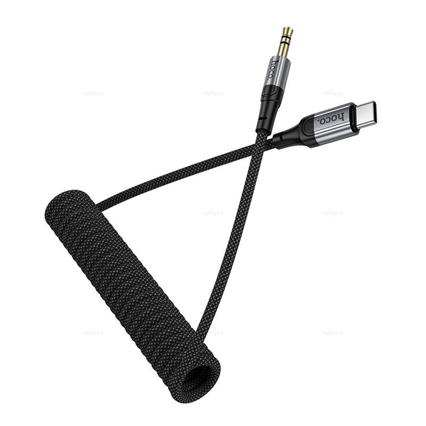 Аудио кабель AUX для Type-C Hoco UPA33B (black)