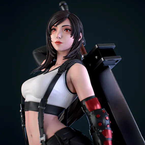 Tifa with Buster Sword - Final Fantasy