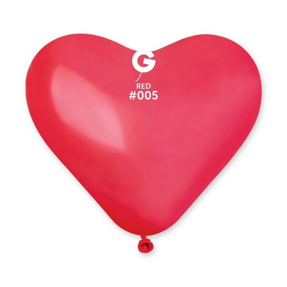 Сердце шар Gemar, цвет 005 пастель, красный, 1 шт. размер 25&quot;