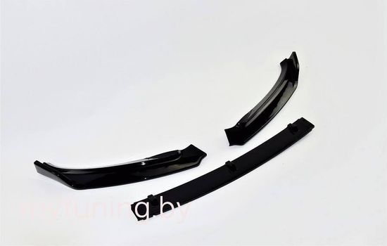 Сплиттер переднего бампера V.2 для VW PASSAT B8 2014-