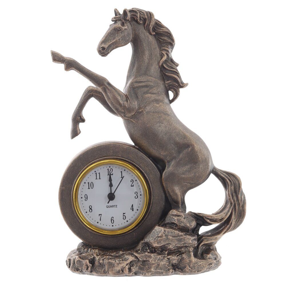 GAEM Фигурка декоративная "Лошадь" с часами (AAAx1 н/п), L16 W7,5 H23 см