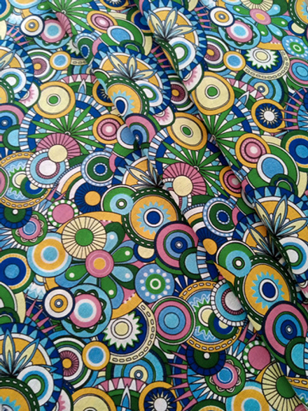 Ткань бязь плательная, рис. "Калейдоскоп", ширина 150 см, арт. 351