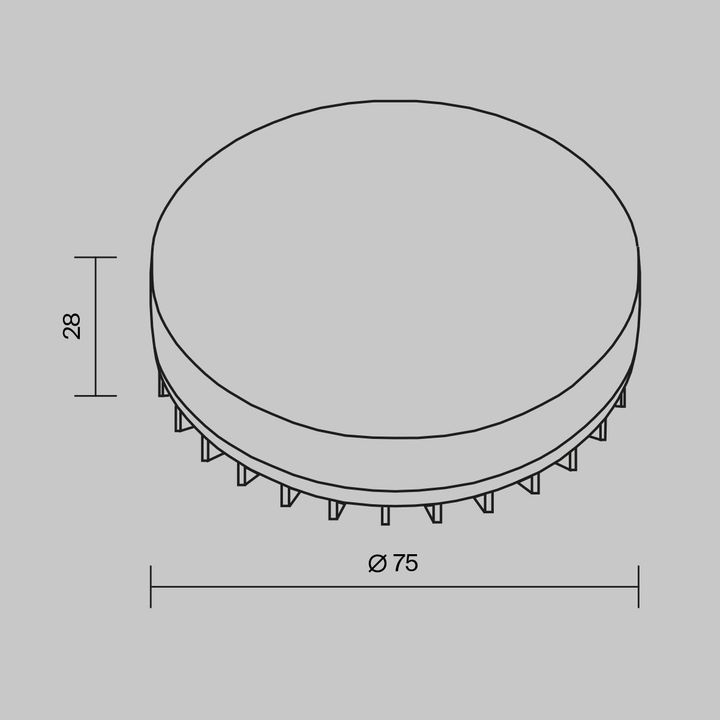 Лампа светодиодная Voltega Wi-Fi GX53 9W 2700-6500К белая 2430