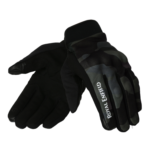 Перчатки мужские Royal Enfield, цвет - камуфляж-оливковый, размер - L, арт. RRGGLN000033 (GLAW20003OLIVE CAMO)