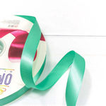 Лента Атласная 1,5см х 110м Полиэстер класс А (Бирюзовый)