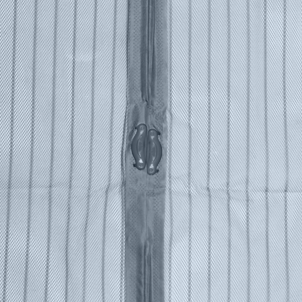 Антимоскитная сетка дверная на магнитах 100*210см «Элис» серая ДоброСад