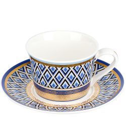 Набор чайный 12пр. "Golden Blue" (6 персон) v=200мл. (фарфор) (подарочная упаковка)