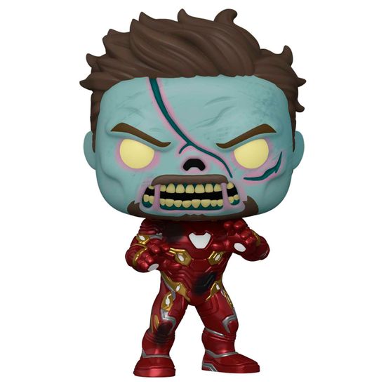 Фигурка Funko POP! Bobble Marvel What If Zombie Iron Man (944) 57379 / Фигурка Фанко ПОП! по мотивам вселенной "Марвел", Железный человек