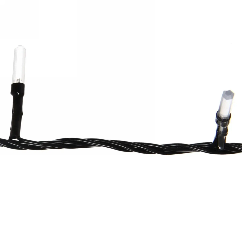 Гирлянда для дома «Кристаллы» 9,5 м 100 ламп LED черный пров., 8 реж.,IP-40, Белый (возможность соединения)