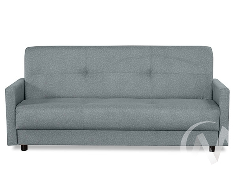 Диван прямой Квин (БД) GROUND 05 (велюр светло-серый)