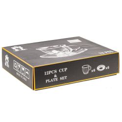 GAEM Набор кофейный 100 мл, 6 перс. 12 предм., L35,5 W28 H8,5 см