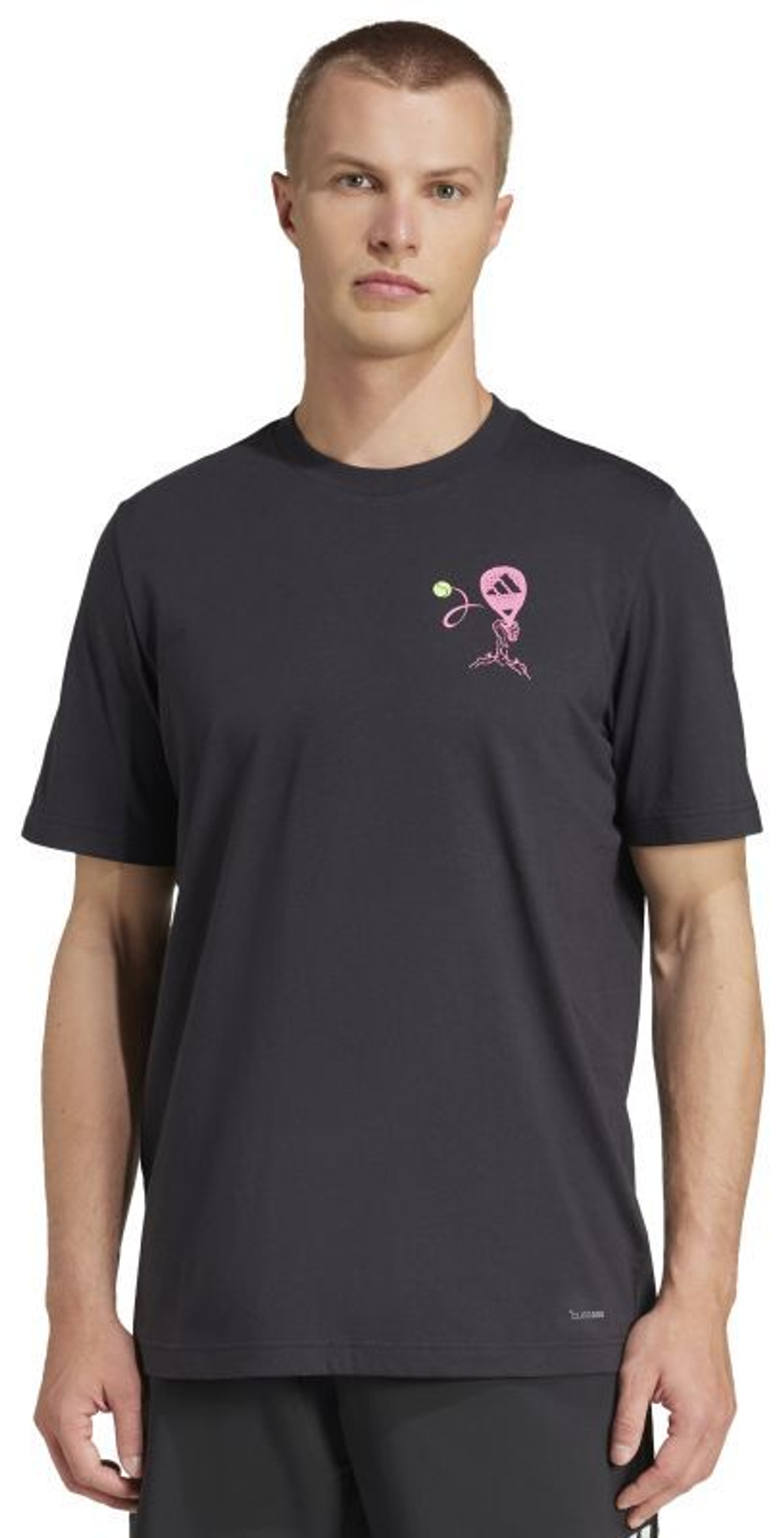 Мужская теннисная футболка Adidas Padel Zone Graphic - черный