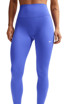 Леггинсы Nike One Seamless Front High Waisted Full Length - sapphire/white