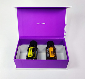 Подарочная коробка с держателем на 2 масла по 5 или 15 мл