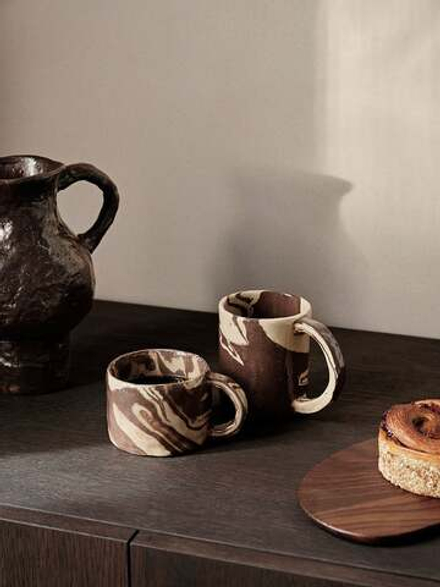 Кружка ferm living ryu, каменная керамика, коричневая · арт. fabr 1104268818