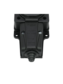 Колодка удлинителя 4-м MultiSet 16А 250В IP44 с заземл. каучук черн. SE MST4104BK
