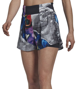 Женские Шорты теннисные Adidas Tennis US Series Ergo Printed Shorts - разноцветный