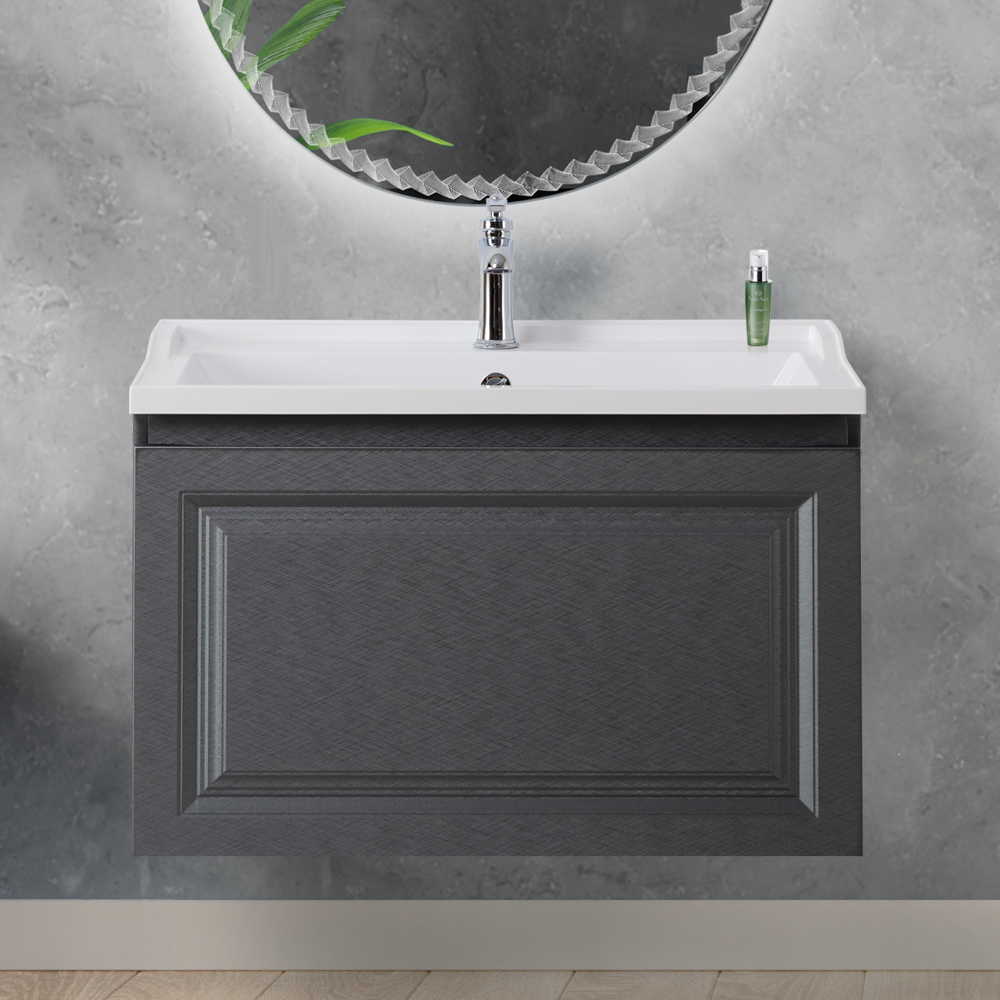 Мебель для ванной комнаты подвесная Cezares GIUBILEO-N-80-1C-SO-TIT-P 80см Титан