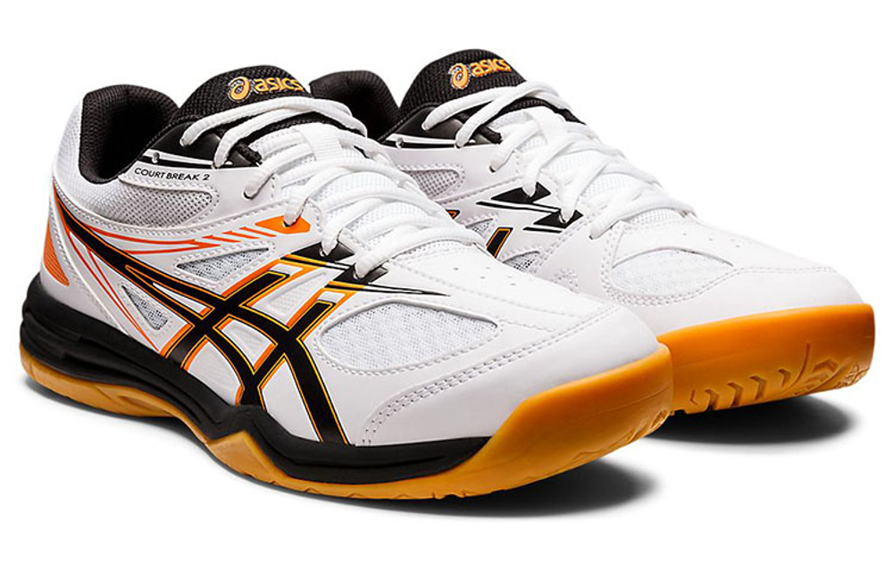 ASICS Court Break 2 "White Black Orange"