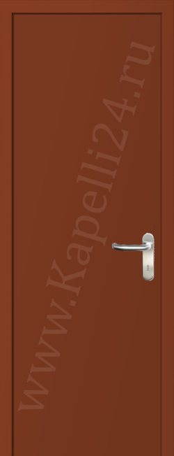 Дверь влагостойкая пластиковая KAPELLI multicolor ДГ RAL 2013 Жемчужно-оранжевый + коробка