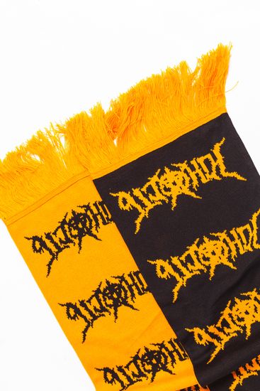 Шарф ЮНОСТЬ «Танцы на костях» (оранжевый)