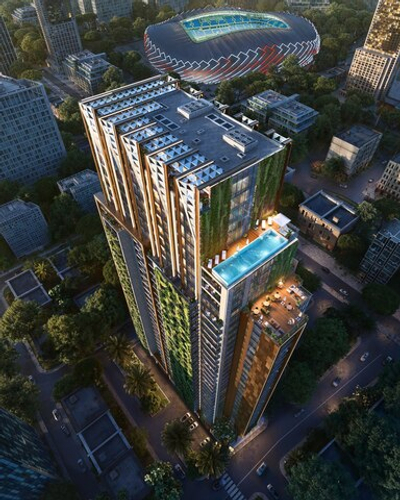 ЖК "ONE" Грузия, Батуми. Жилой комплекс бизнес -класса в новом центре города. Рядом пляж 800 м, парк Качиньских, велодорожки, ТРЦ и аэропорт в 4 км. Победитель European Property Awards 2025- 2026 в номинации «Многофункциональные комплексы»