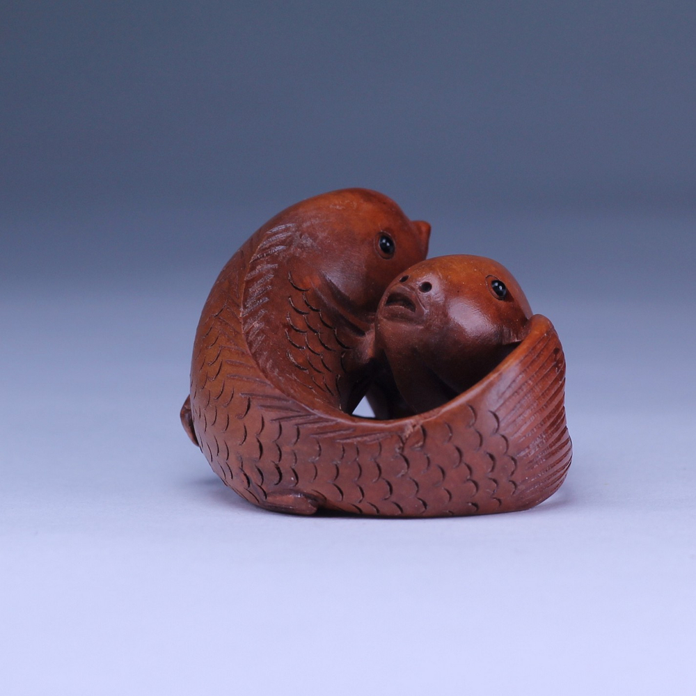 Нэцкэ Два карпа (Инь и Янь)