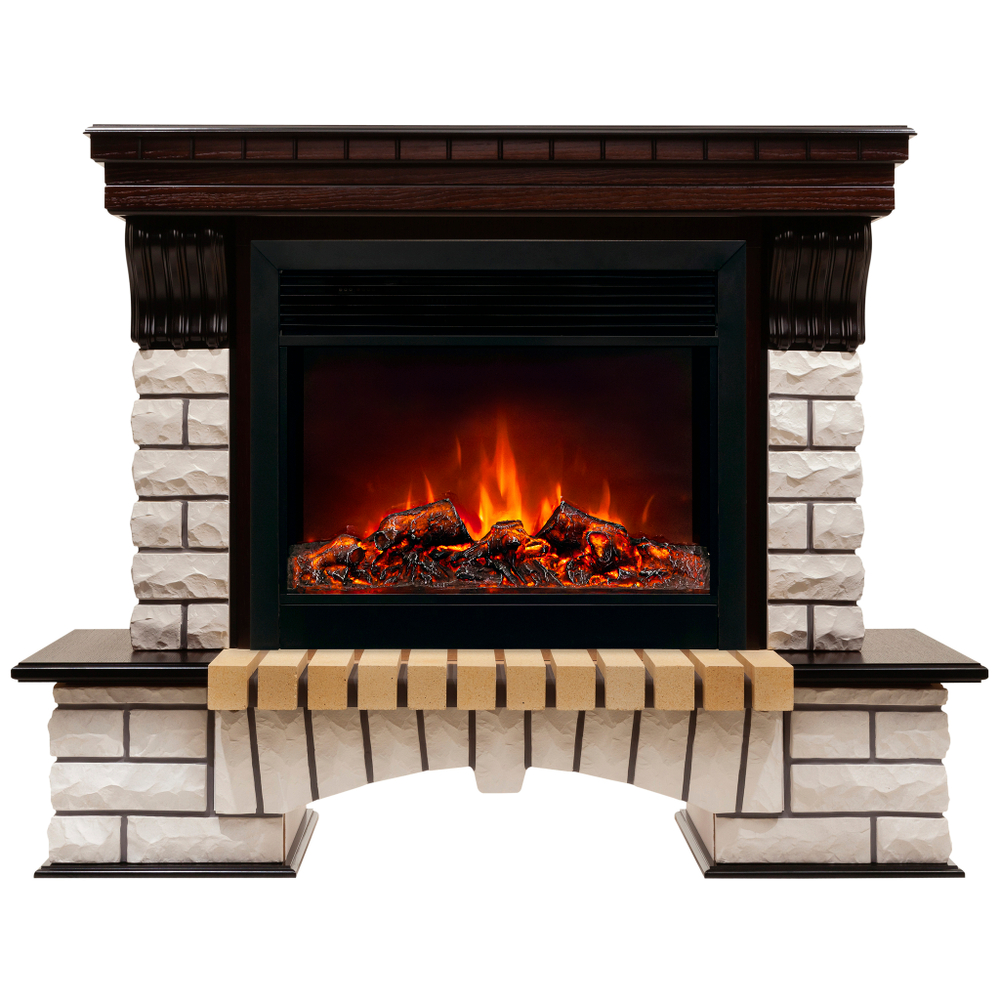 Каминокомплект Real Flame Country 26 AO с очагом Moonblaze Deluxe Black