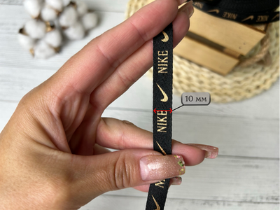 Киперка ПЭ 10мм N золото на черном