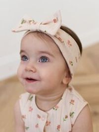 Повязка-бант "Цветочки кантри" 0+