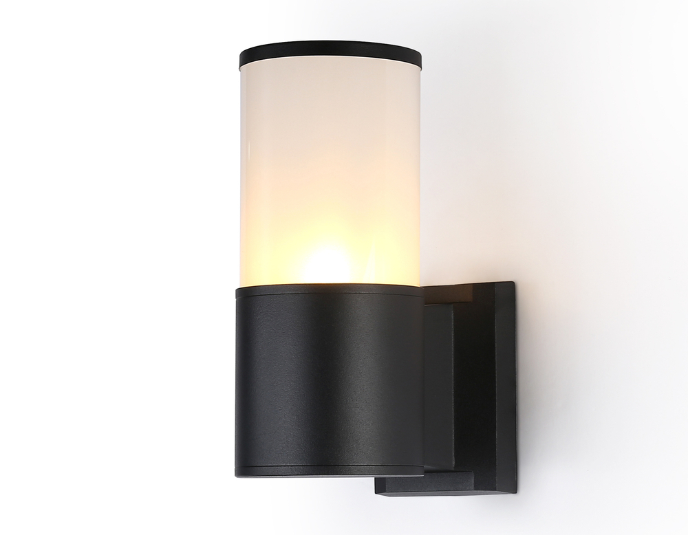 Светильник уличный настенный архитектурный Ambrella light ST2451 BK/FR IP54 E27 черный/белый матовый