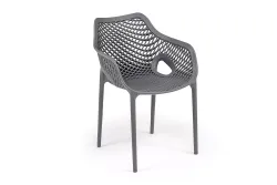 "Беллини" стул пластиковый, цвет темно-серый