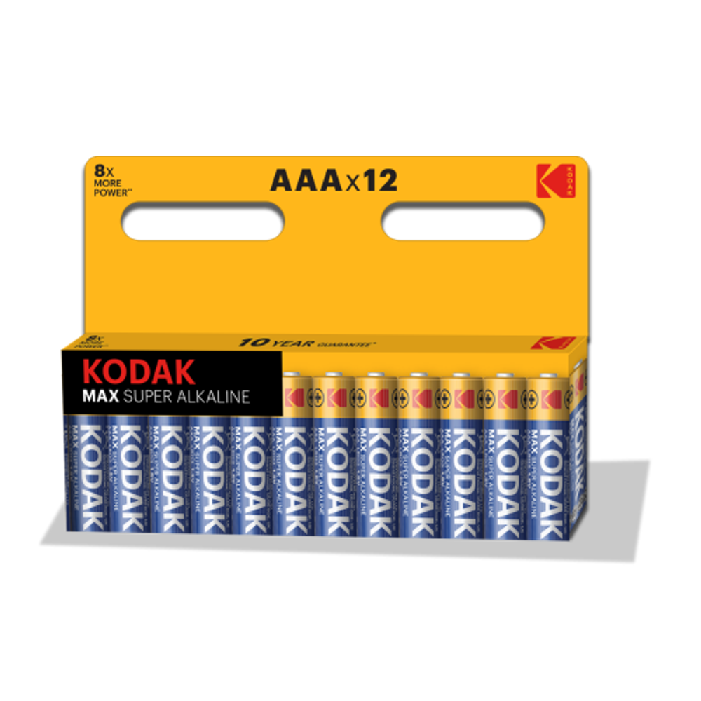 Батарейки Kodak LR03-12BL MAX SUPER Alkaline [K3A-12] | Батарейки Щелочные (Алкалиновые)