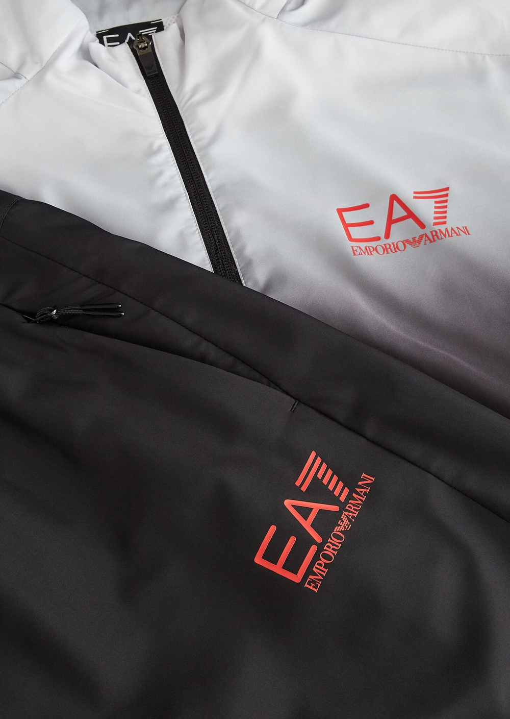 Для мужчин Костюм теннисный EA7 Man Woven Tracksuit - shade grey/black