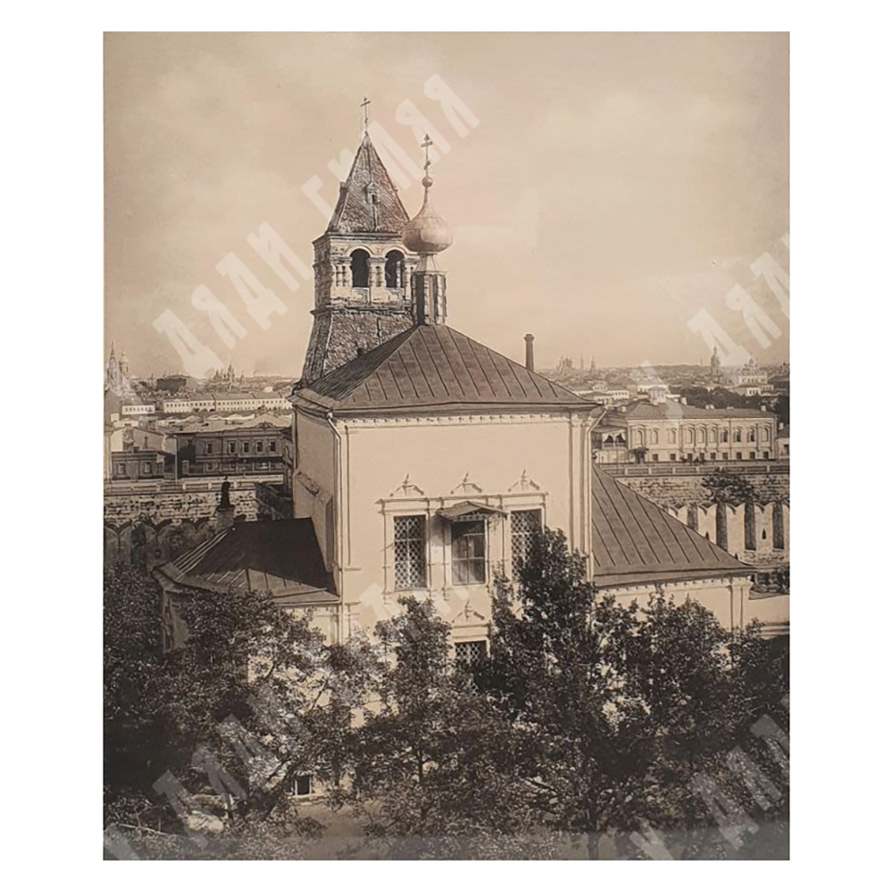 Фотогравюра Церковь Благовещения Пресвятой Богородицы на житном дворе в Кремле. 1883 г.