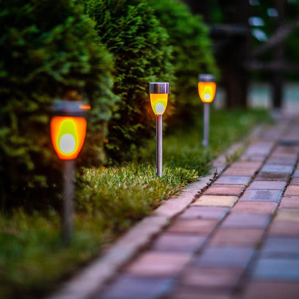 USL-S-187-MM360 METAL TORCH Садовый светильник на солнечной батарее Металлический факел. 10 светодиодов. Эффект пламени. 1xААA Ni-Mh аккумулятор в-к. IP44. TM Uniel