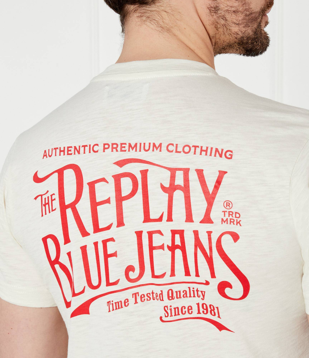 Футболка SLUB Replay - экрю(M3023 .000.22336)