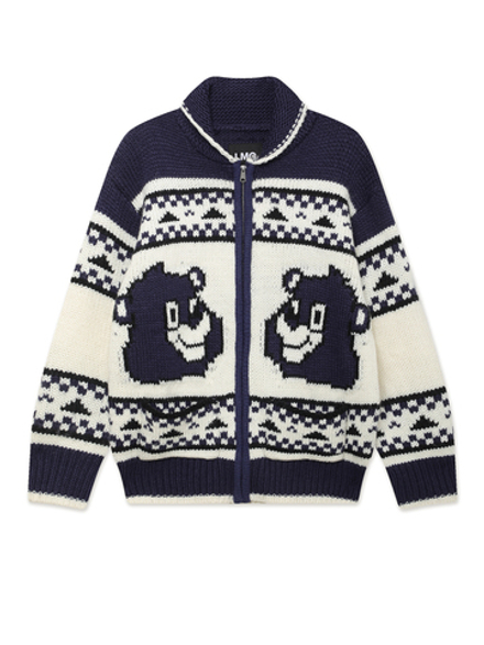 Мужской Свитер Bear Zip-up Cowichan