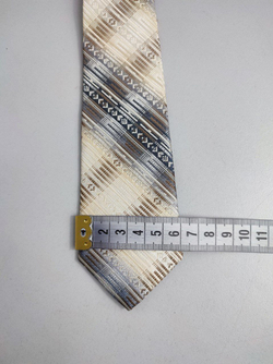 Галстук на застежке с принтом