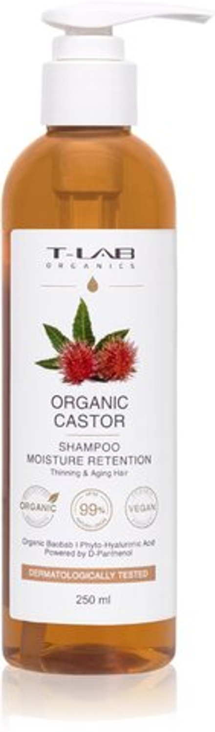 T-LAB Organics Organic Castor Moisture Retention Shampoo - шампунь для сухих и ломких волос /   0  ml  / GTIN 5060466666146