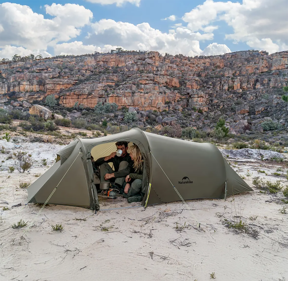 Палатка Naturehike Opalus Si 2-местная, алюминиевый каркас, зеленая