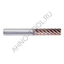Фреза твердосплавная  16мм (L=150, l=65, хв=16) Z6 45° по стали, нерж., чугуну BRGM-6EL-D16.0 HRC55