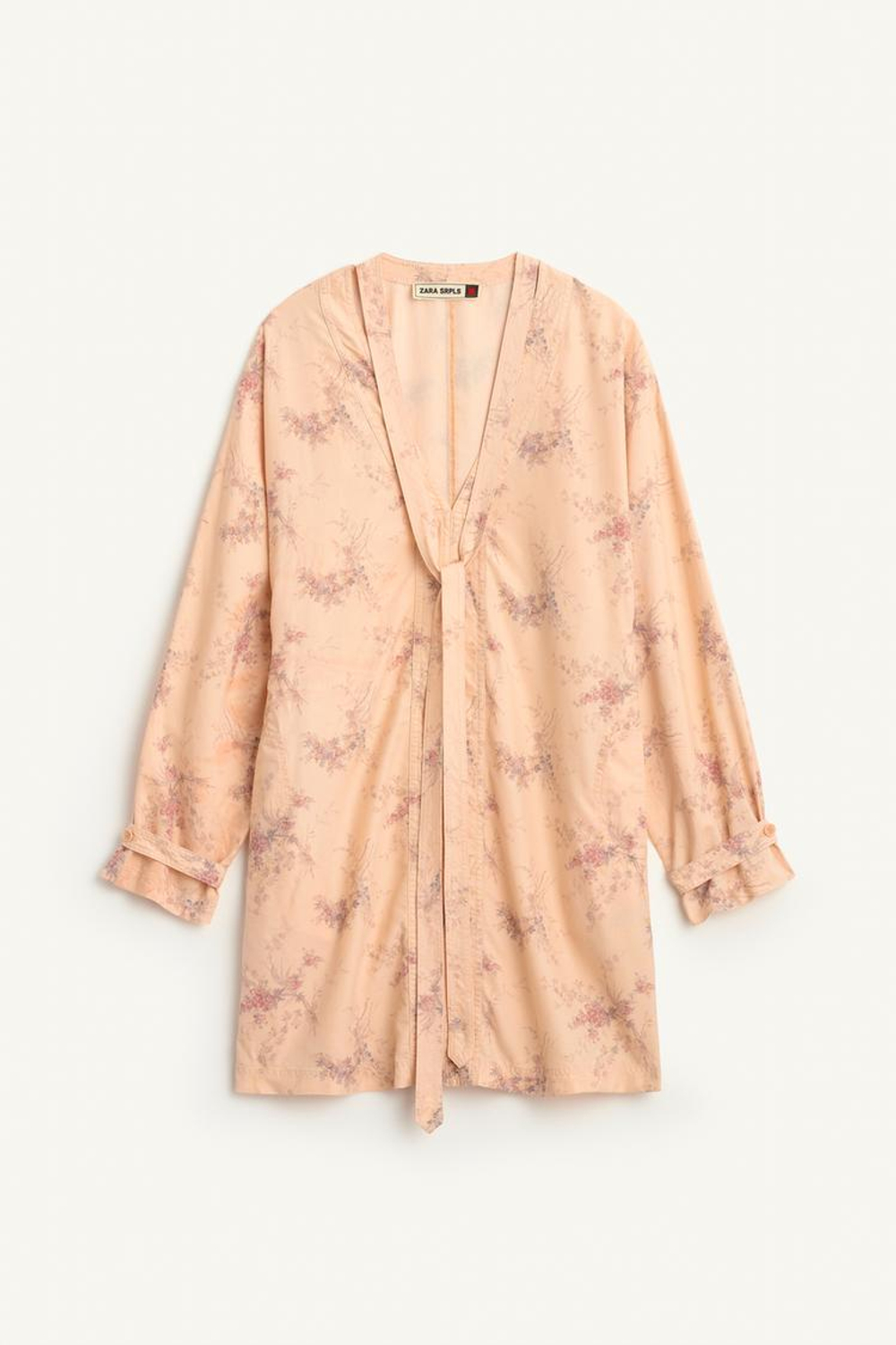 ZARA КОРОТКОЕ ПЛАТЬЕ ИЗ 100% ЛИОЦЕЛЛА, С ПРИНТОМ