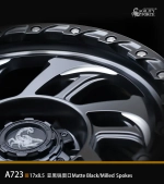Диск колёсный литой AGILITY FORCE А723 R17 8.5 ET0 Matte Black W Milled Spokes