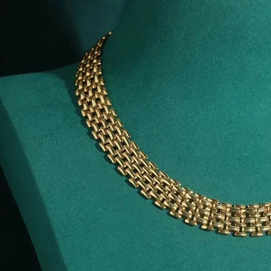 Колье золотое Плетение