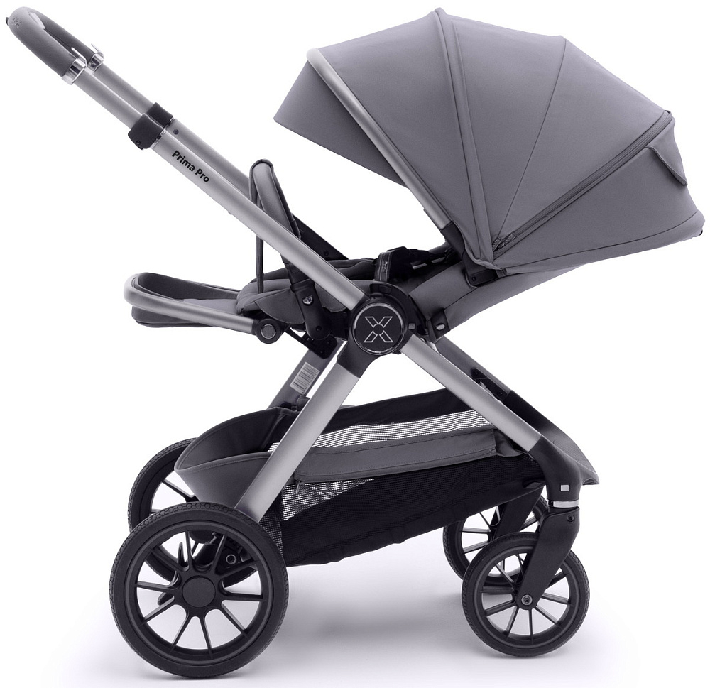 Коляска Agex Prima Pro 3 в 1 с автокреслом i-Safe Grey APS214 Sora серый