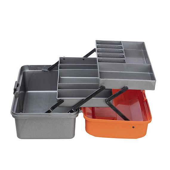 Ящик для инструментов двухполочный оранжевый (T-HS-2TTB-O) Helios
